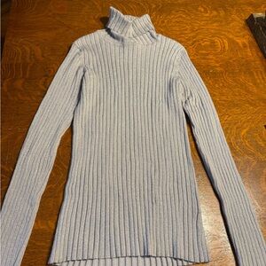 George - Women's Ribbed Turtleneck Sweater - platinum shimmer